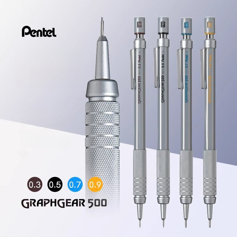 Pentel Pen Energel - 1 szt. Pentel Graphgear 500 kreślarski