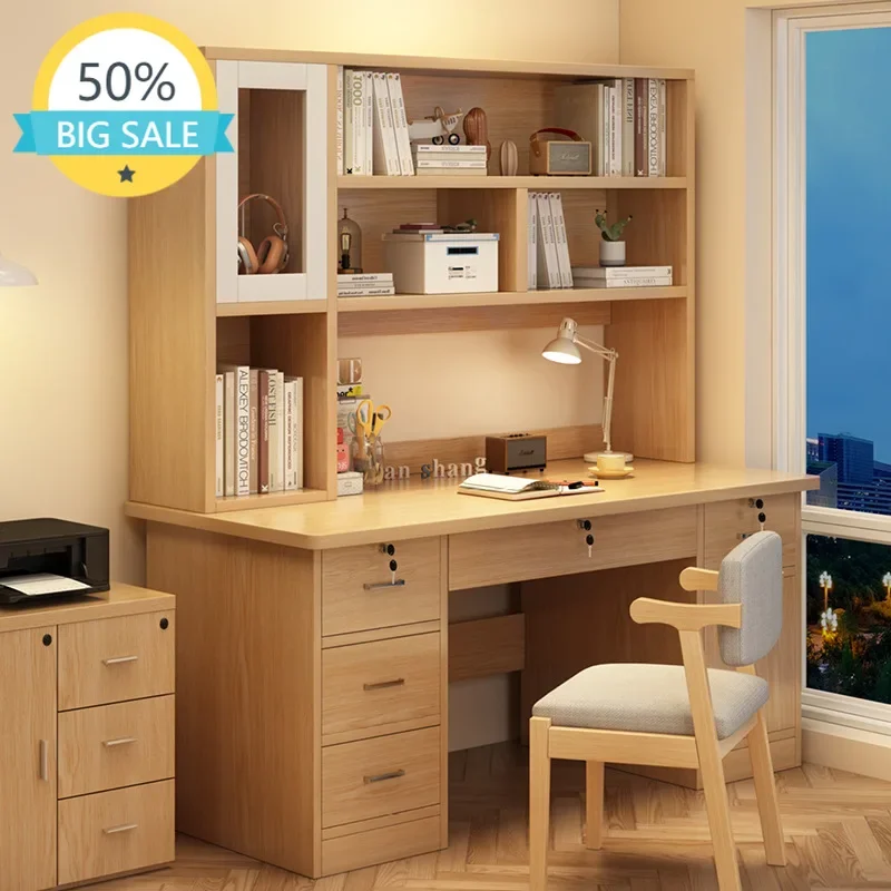 Office Furniture Reborn - Nowoczesny stół komputerowy z 4 szufladami