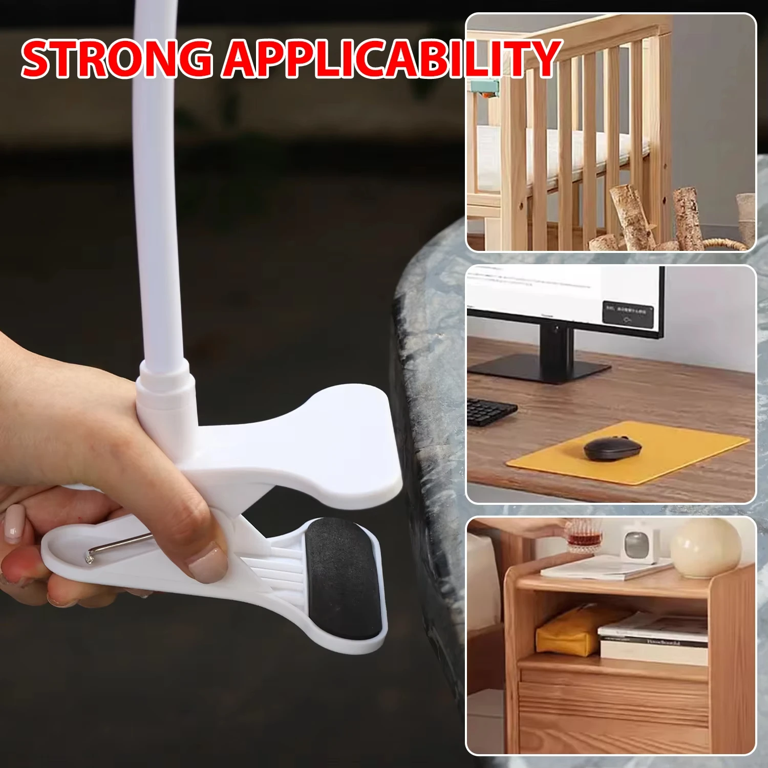 Przenośny, elastyczny uchwyt z – Adjustable Monitor Mount recenzja i cena
