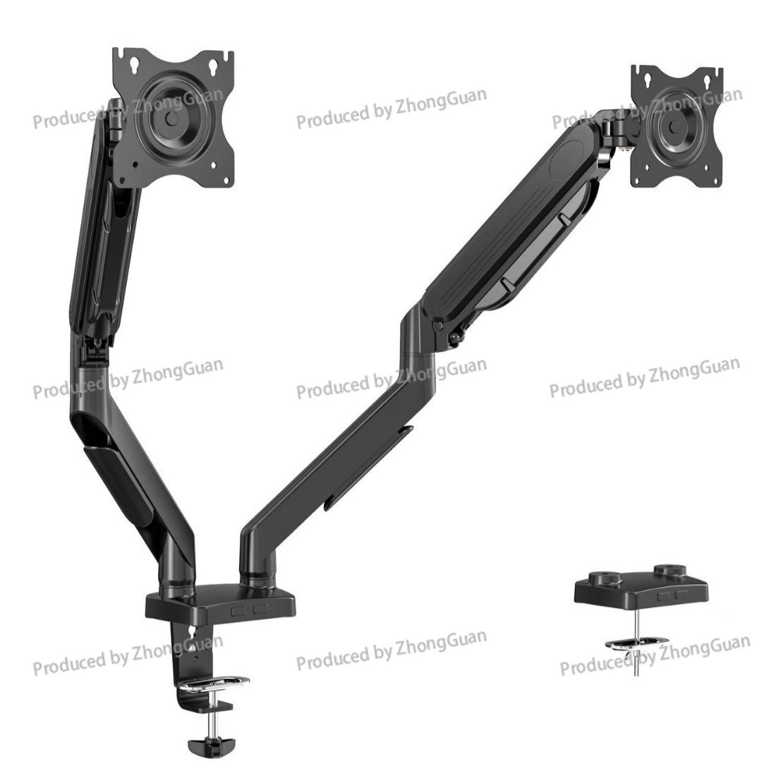 Podwójny uchwyt na monitor z s – Adjustable Monitor Mount recenzja i cena