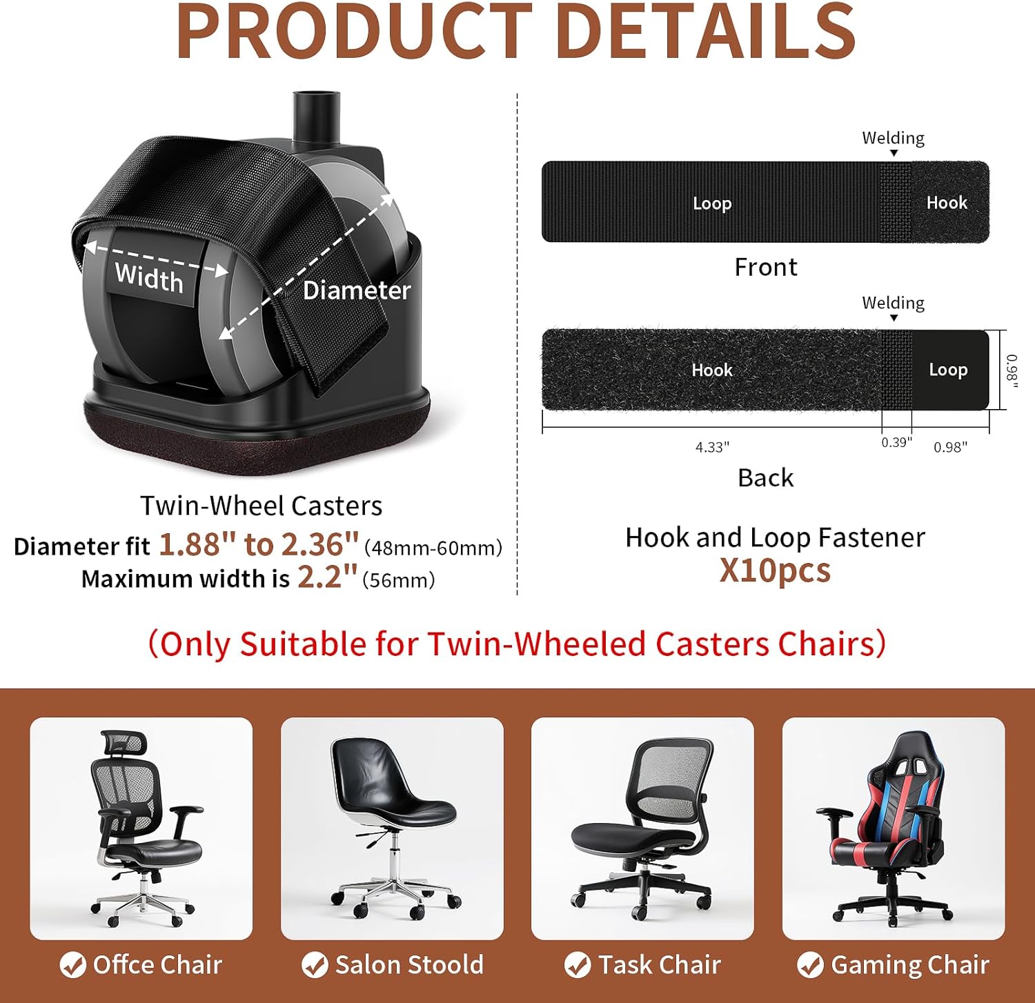 5 szt. Ochraniacze na nogi krz – Office Furniture Heaven recenzja i cena
