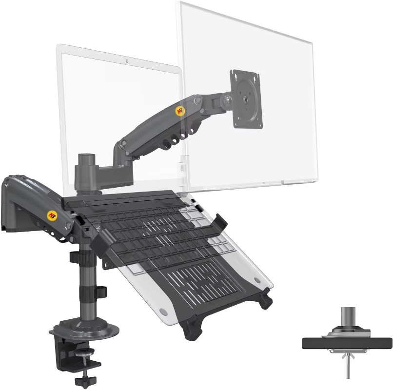 Podwójny uchwyt na laptopa 2 w – Adjustable Monitor Mount recenzja i cena