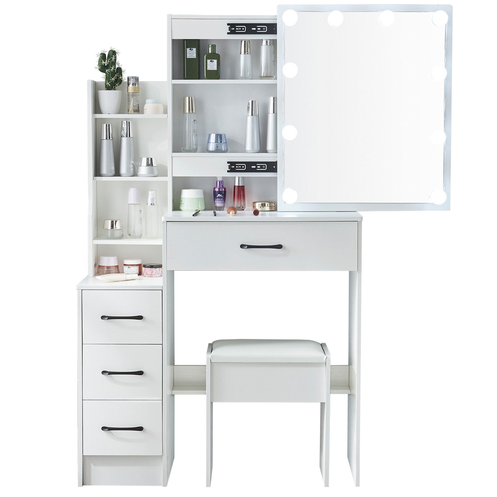 Toaletka z lustrem i stołkiem, – Office Furniture Reborn recenzja i cena