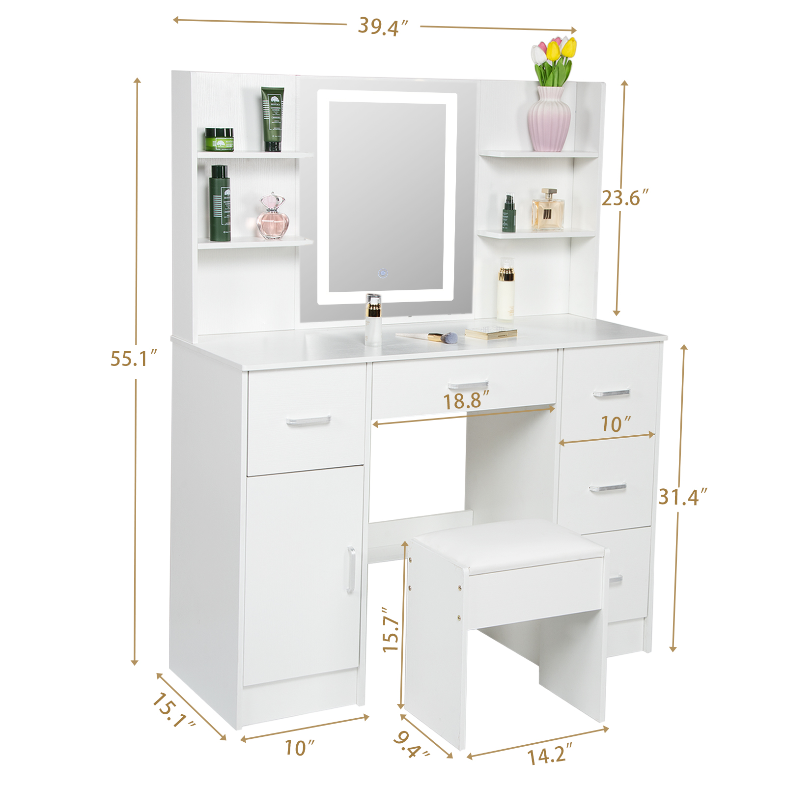 Zestaw toaletki z oświetleniem – Office Furniture Reborn recenzja i cena